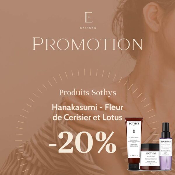 Produits pour le corps Hanakasumi fleur de Cerisier et Lotus de Sothys