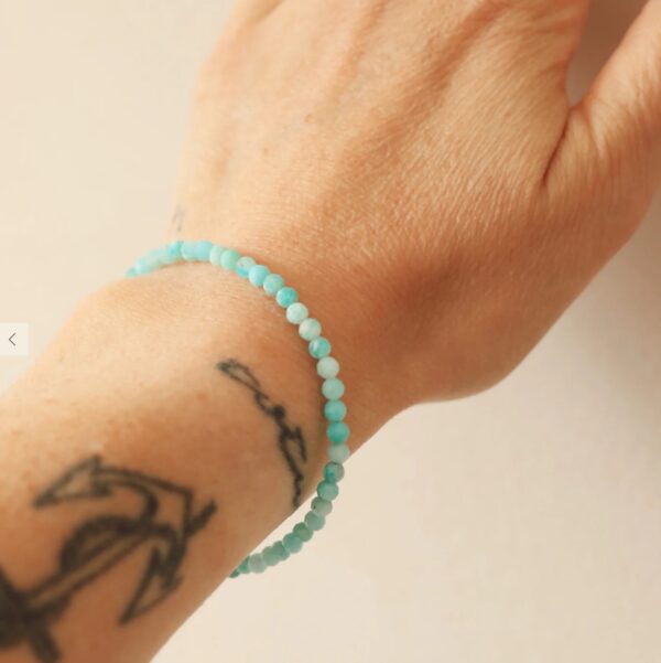 Bracelet en pierres naturelles d'amazonite – Image 2